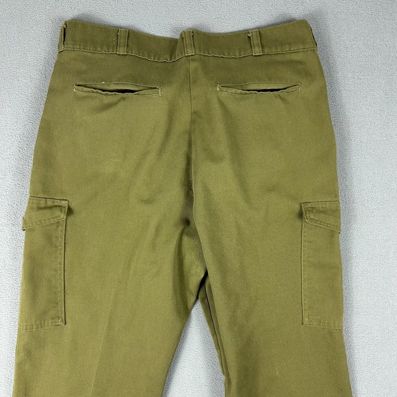 Boy Scouts‎ of America Pants Mens 36x28 Uniform Green Cargo Vintage BSOA - Picture 7 of 9